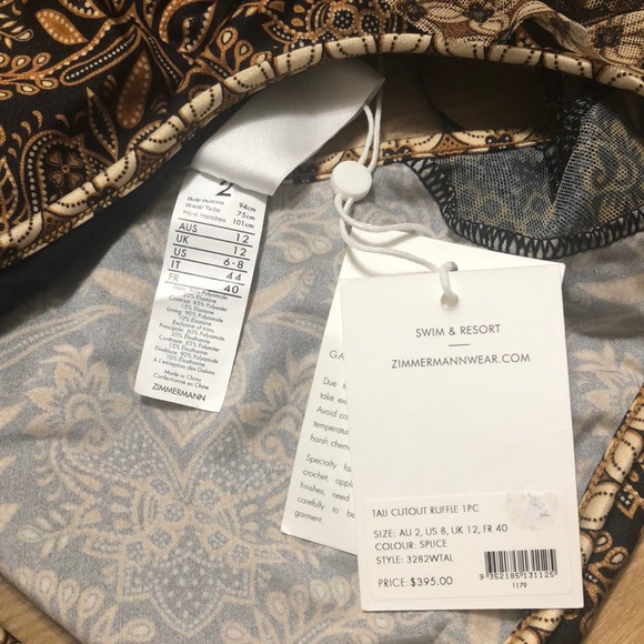 Zimmermann Ruffled Tali Cutout Swimsuit - Picture 7 of 8